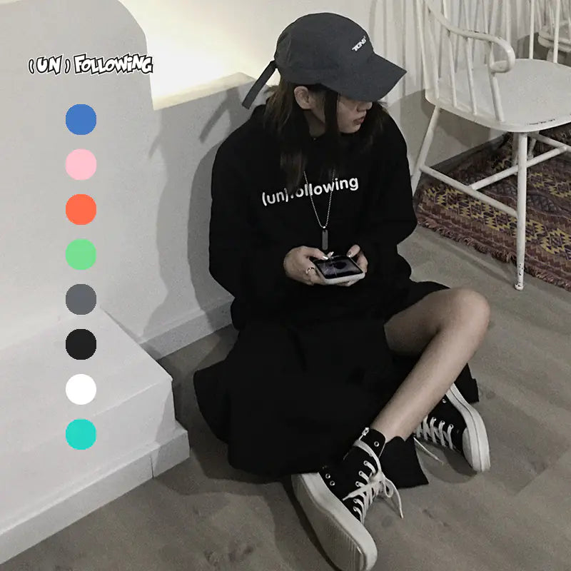 Drop Shoulder Letter Print Pullover Hoodie for Fashion