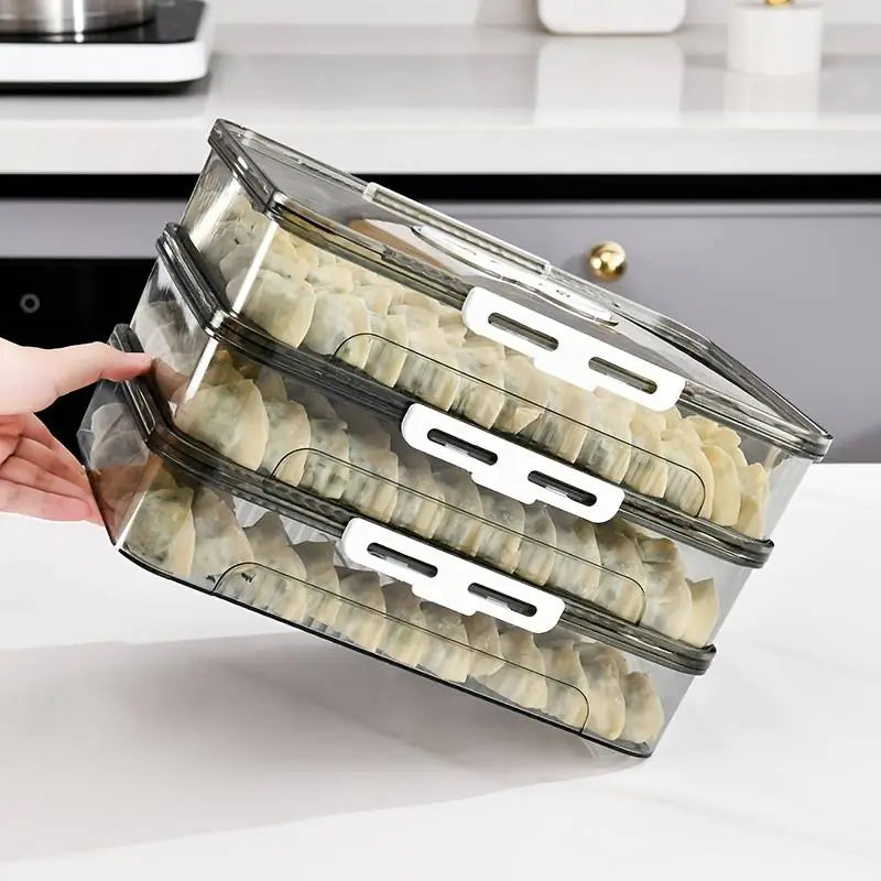 Transparent Dumpling Storage Box